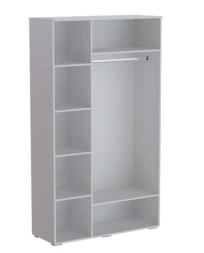 Шкаф трехстворчатый Ливерпуль, белый /бетон светлый