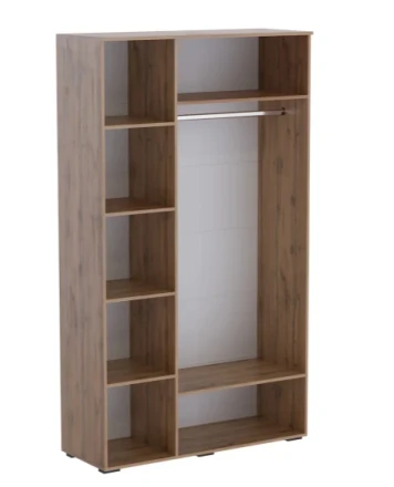 Шкаф трехстворчатый Ливерпуль, вотан/бордо глянец  